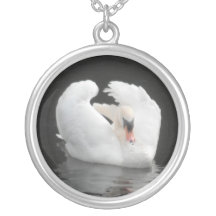 Necklace Swan Swimming