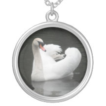 Necklace Swan Swimming