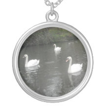 Necklace Swans Swimming