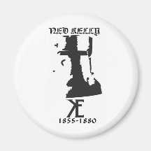 Ned Kelly Helmet Refrigerator Magnets
