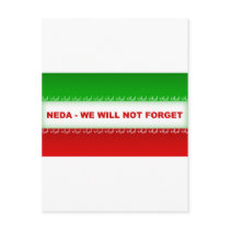 Neda - We will not forget Postcards