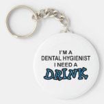Need a Drink - Dental Hygienist Keychains