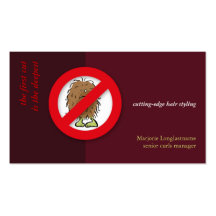 need a haircut hairdresser‘s customizable template business cards