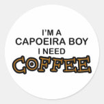 Need Coffee - Capoeira Boy Stickers