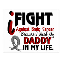 Need My Daddy Brain Cancer Post Cards