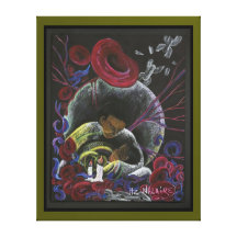 Need not Suffer Alone  - Sickle Cell Art Canvas G Canvas Print