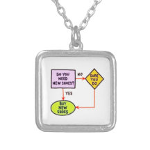 need shoes necklace