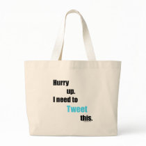 Need to Tweet this Canvas Bag