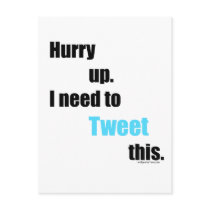 Need to Tweet this Post Card
