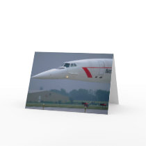Needle nose of a British Airways Concorde Cards