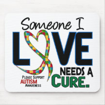 NEEDS A CURE 2 AUTISM AWARENESS MOUSE PAD