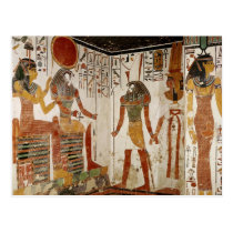 Nefertari is brought before the god postcards