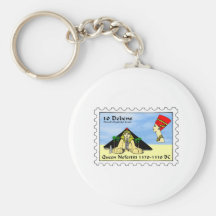 Nefertiti Stamp Keychain