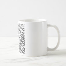 Negative Flower Caneca