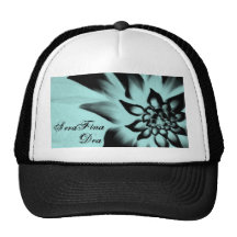 Negative Flower Mesh Hats