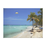 Negril Beach Shoreline 2011 Stretched Canvas Print