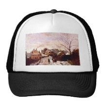 Neige a Lower Norwood by Camille Pissarro Hat