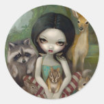 "Neige autocollant blanc et de ses amis animaux"