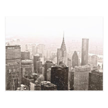 Neige de New York Carte Postale