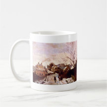 Neige un Norwood inférieur par Camille Pissarro Mug À Café