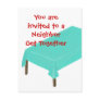 Neighbour Get Together Invitations on postcards