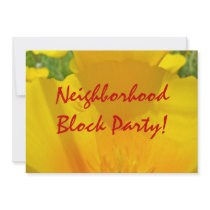Neighbourhood Block Party! Invitations Annoucement
