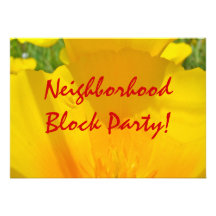 Neighbourhood Block Party! Invitations Annoucement