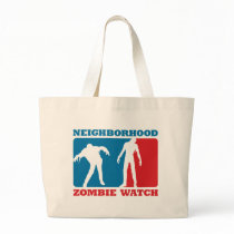 Neighbourhood Zombie Watch - Red and Blue Canvas Bag