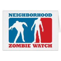 Neighbourhood Zombie Watch - Red and Blue