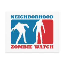 Neighbourhood Zombie Watch - Red and Blue