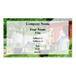 Neighbours Gossiping on Washday Business Cards