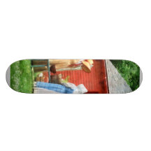 Neighbours Gossiping on Washday Skate Board Decks