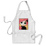 Neko Girl, Candy, Crafting Apron in Clean White