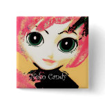 Neko Girl, Candy, pin button brooch (jewelry)