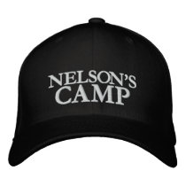 NELSONS CAMP EMBROIDERED BASEBALL CAPS