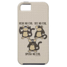 N'entendez aucun singe de mal - nouveau coque iPhone 5