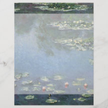 Nénuphars, Monet, fleurs vintages d'impressionisme Tract