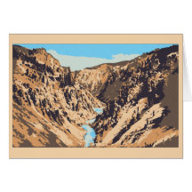 Neo Impressionism Grand Canyon of the Yellowstone Card