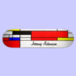 Neo-plasticism Mondrian style 3, your name skateboards