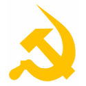 Neo-Thick Chrome Yellow Hammer & Sickle t-shirts