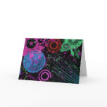 Neon Abstract Greeting Card