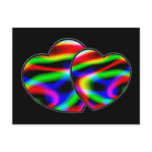 Neon Aurora Hearts Post Cards