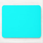 neon blue aqua aquamarine solid pattern colour mousepads