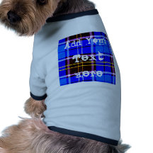 Neon Blue Plaid, Punk's Not Dead Pet Tee