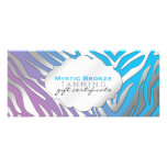 Neon Blue & Purple Zebra Print Gift Certificates Announcement