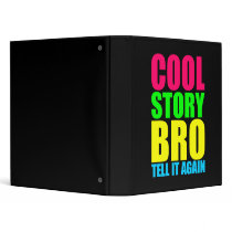 Neon Cool Story Bro Binder