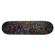 Neon Cubism Skateboard