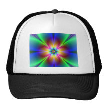 Neon Daisy Trucker Hat