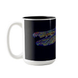 Neon Dragonfly Mug