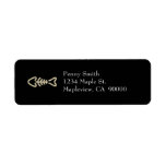 Neon Fish Bones Labels
